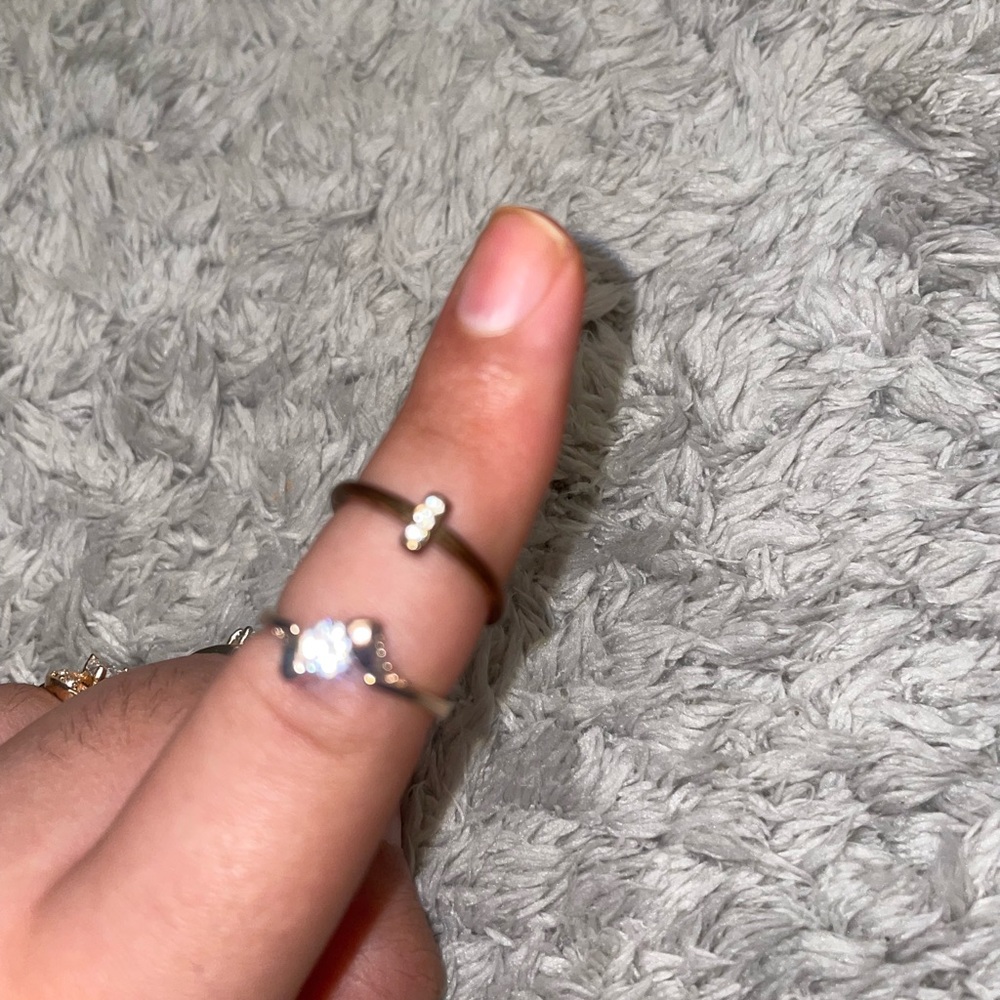 Rhinestone ring set 6 piece ring jewelry - Picture 9 of 14